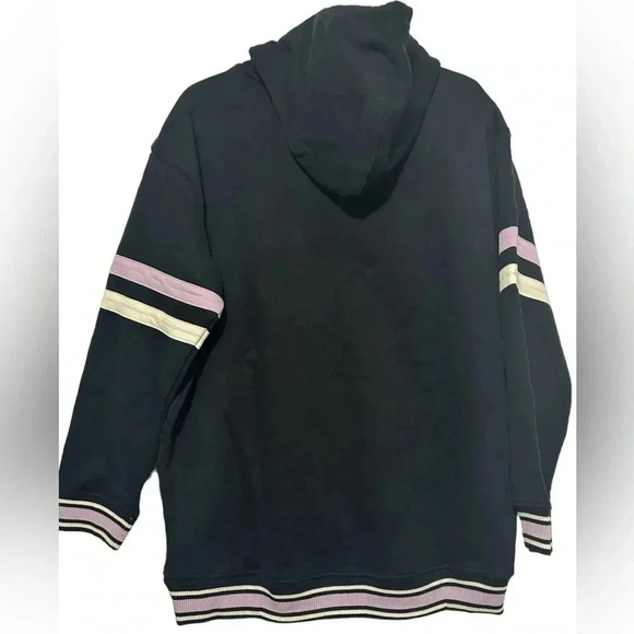 Russell Athletic Women's Graphic Logo Black/Lavender Hooded Sweatshirt Size L - Picture 4 of 6